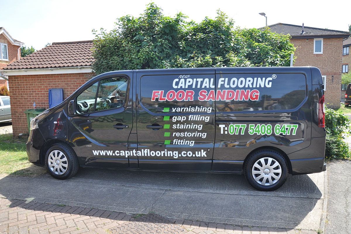 Capital Flooring Van Signage Capital Flooring Van Signage
