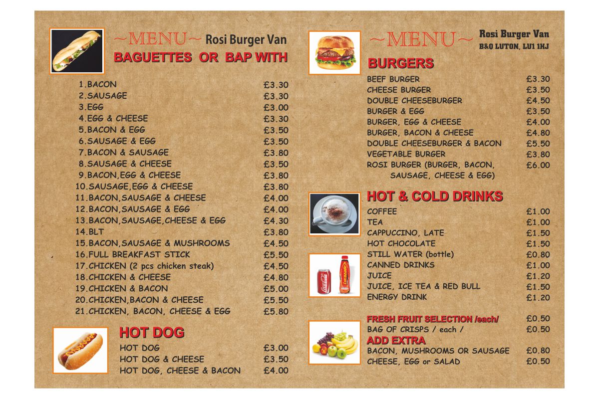 rosi-burger-van-menu Burger Van Menu