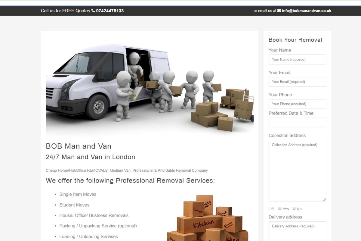 bob-man-and-van Budget Web Design
