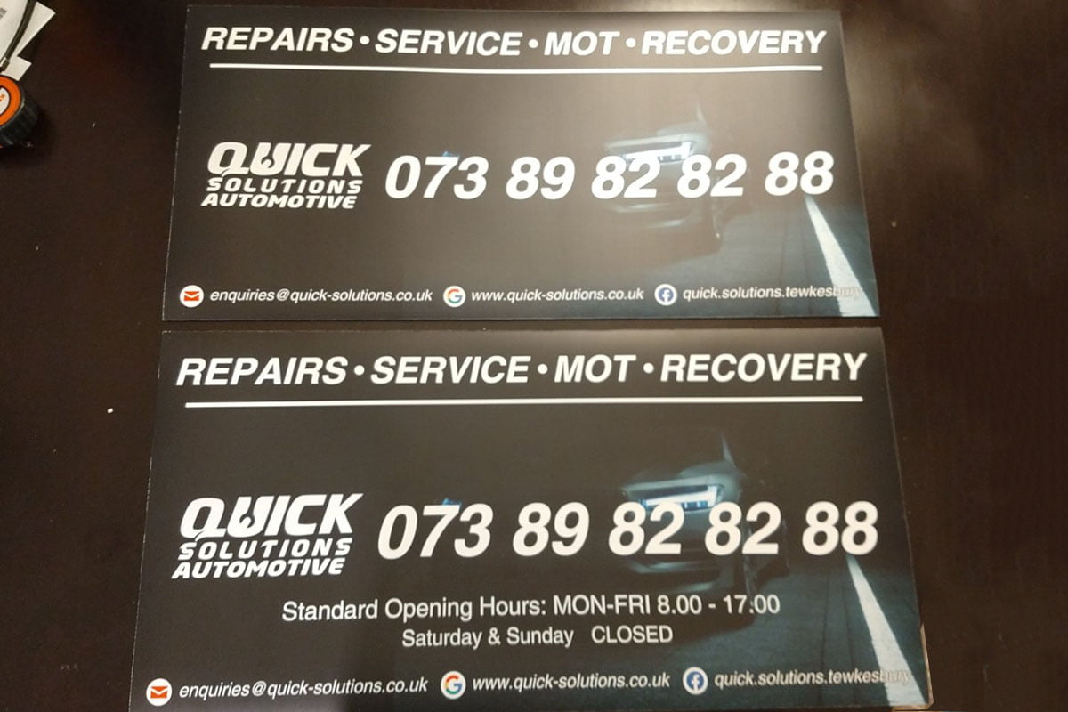 Quick Solutions Automotive Magnetic Signs