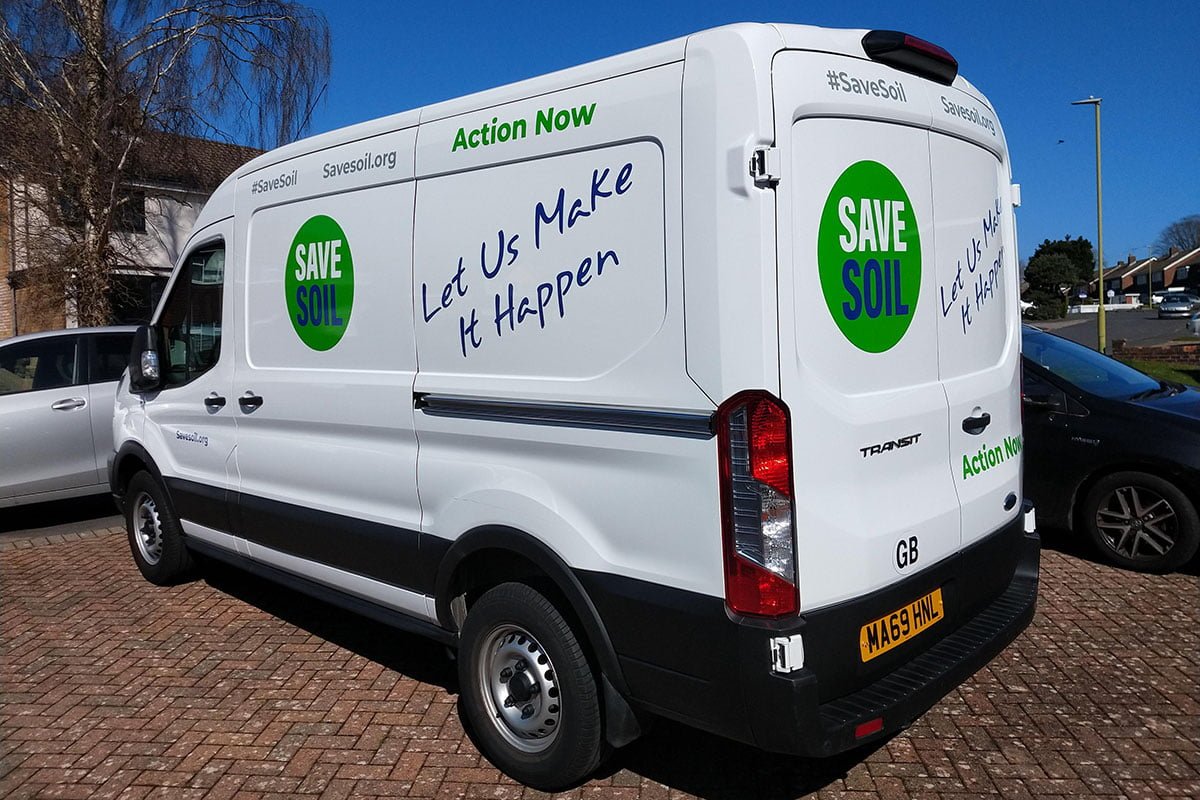 Save Soil Van Signage