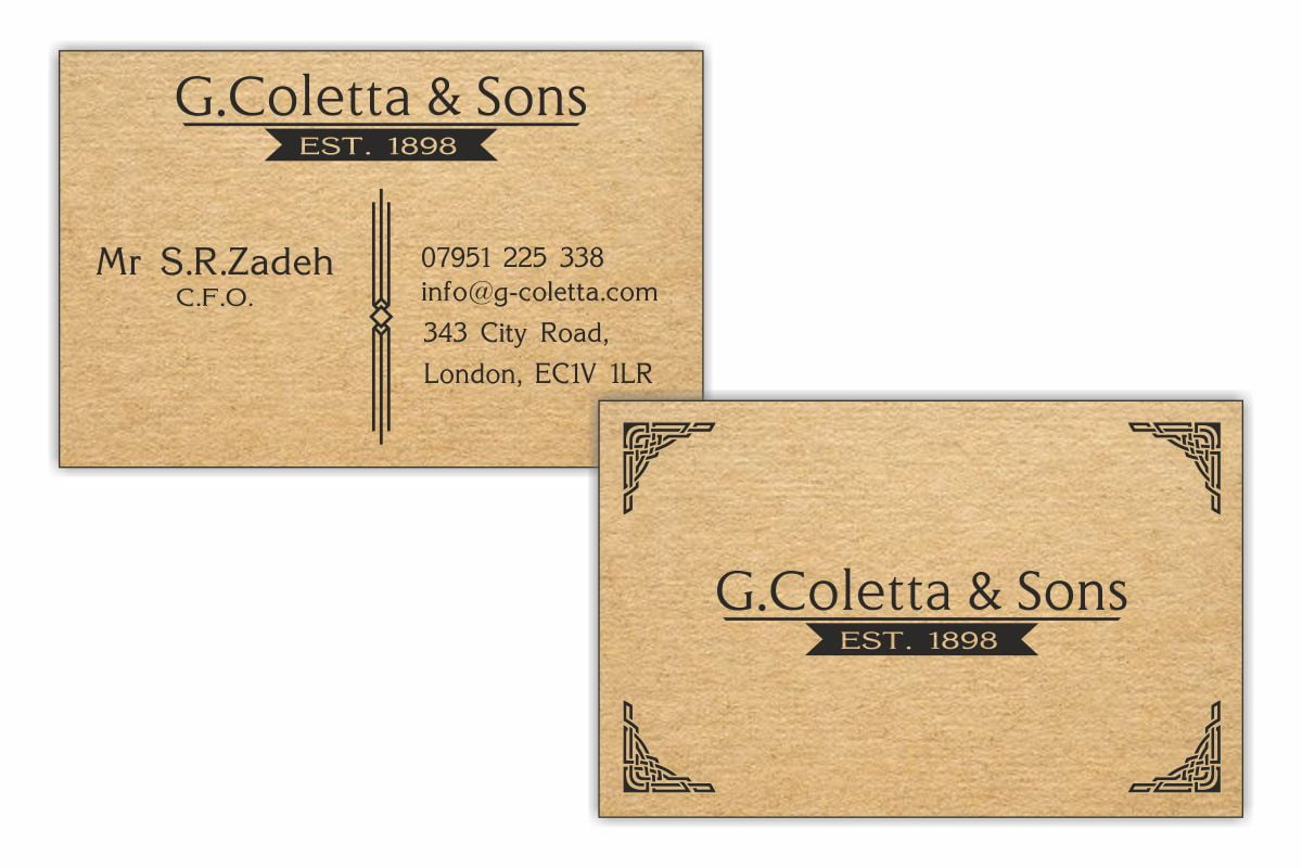 G Coletta Business Cards