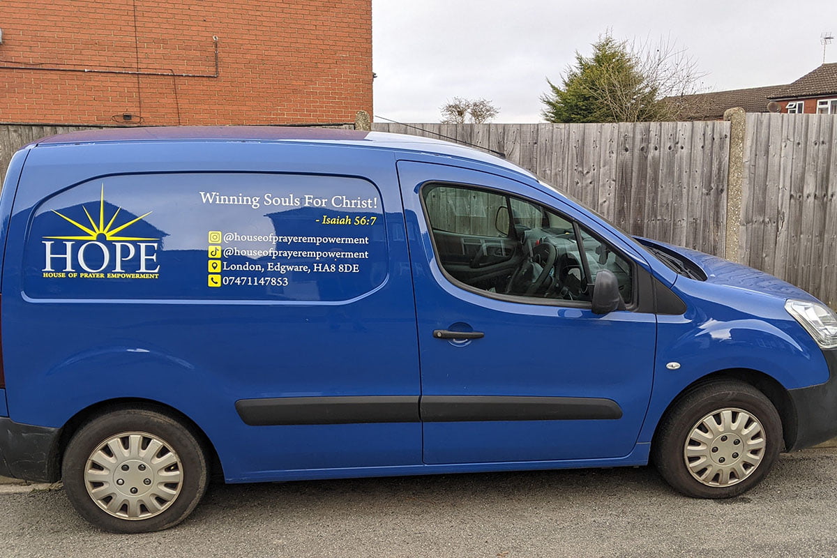 House of Prayer Empowerment Van Signs