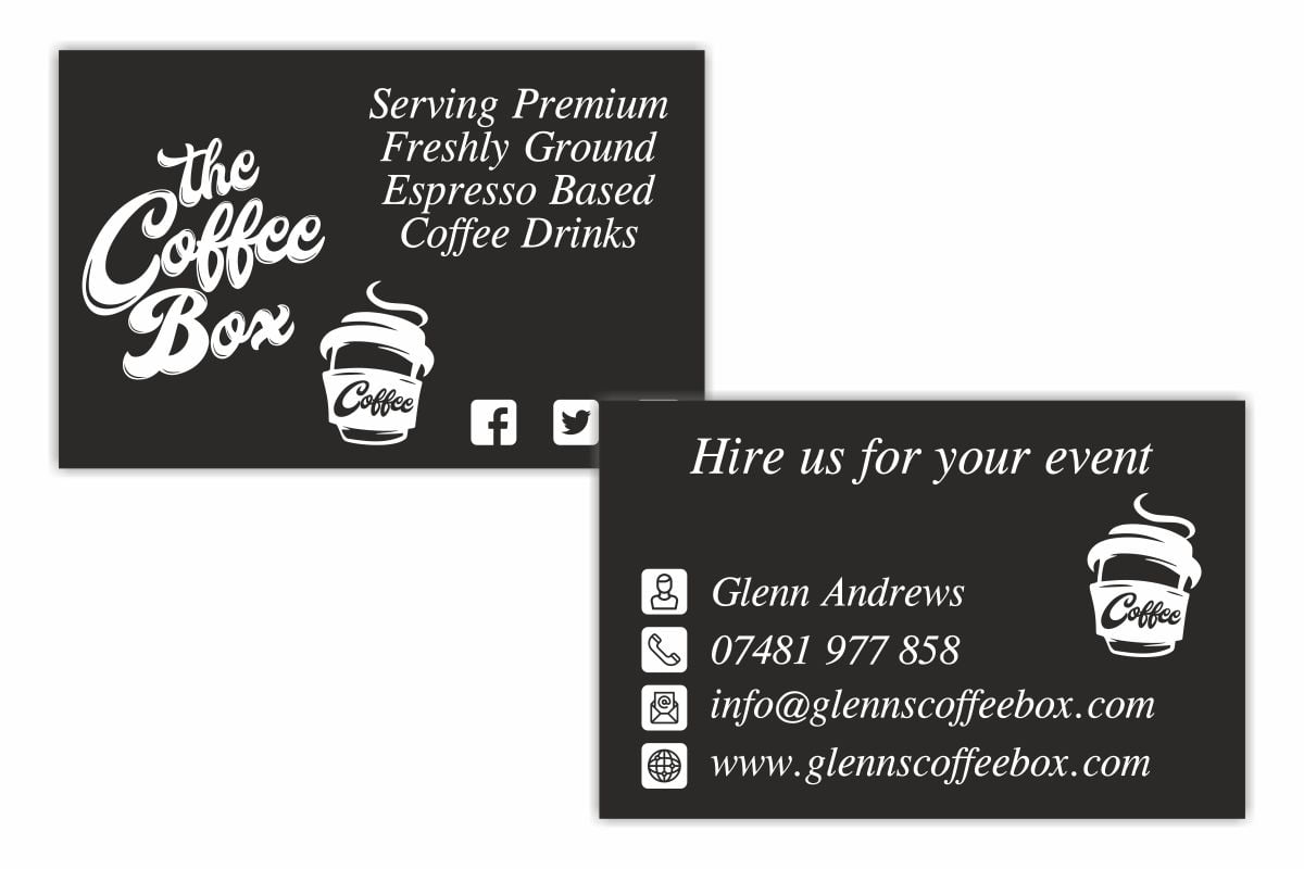 The Coffee Box Business Cards